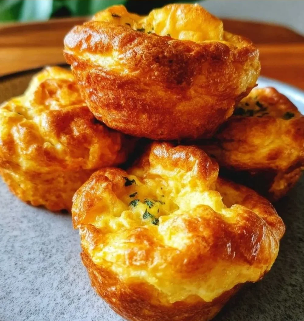 Fluffy egg and cheese fat bomb muffins for a low-carb carnivore diet