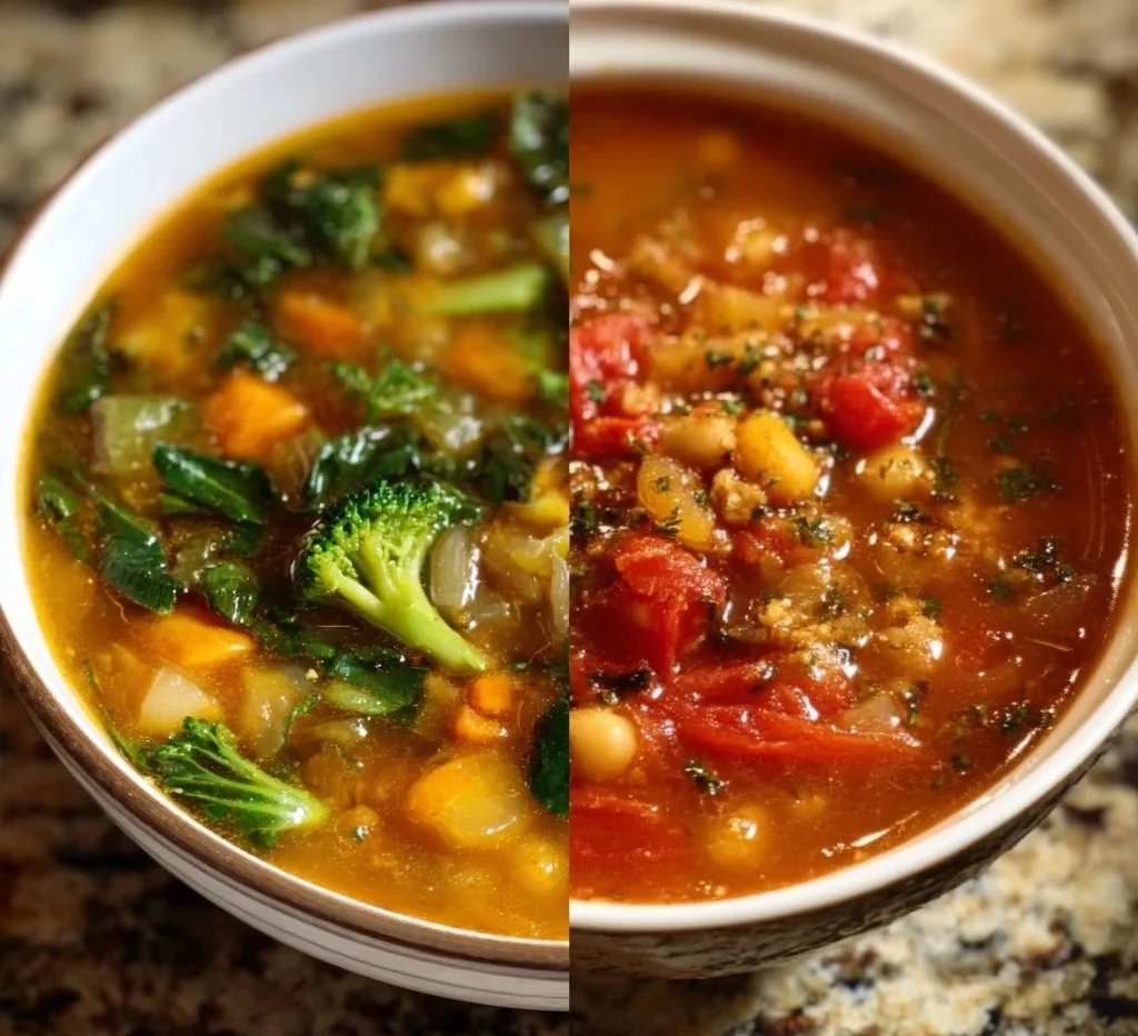 Healthy homemade soup recipes featuring fresh ingredients and nutritious flavors.