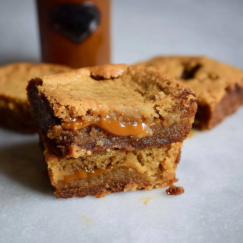 Delicious maple miso brown butter blondies on a cooling rack