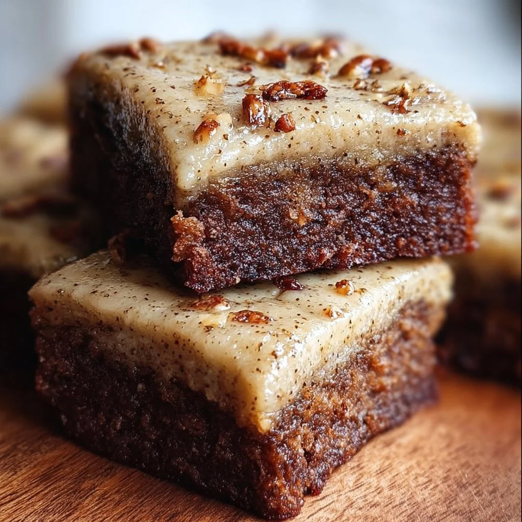 Delicious banana bread brownies with chocolate chunks and nuts