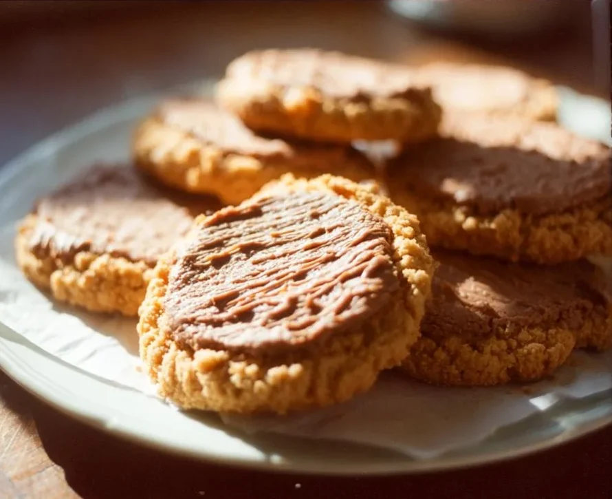 Delicious Crumbl Peanut Butter Bar Cookies fresh from the oven.