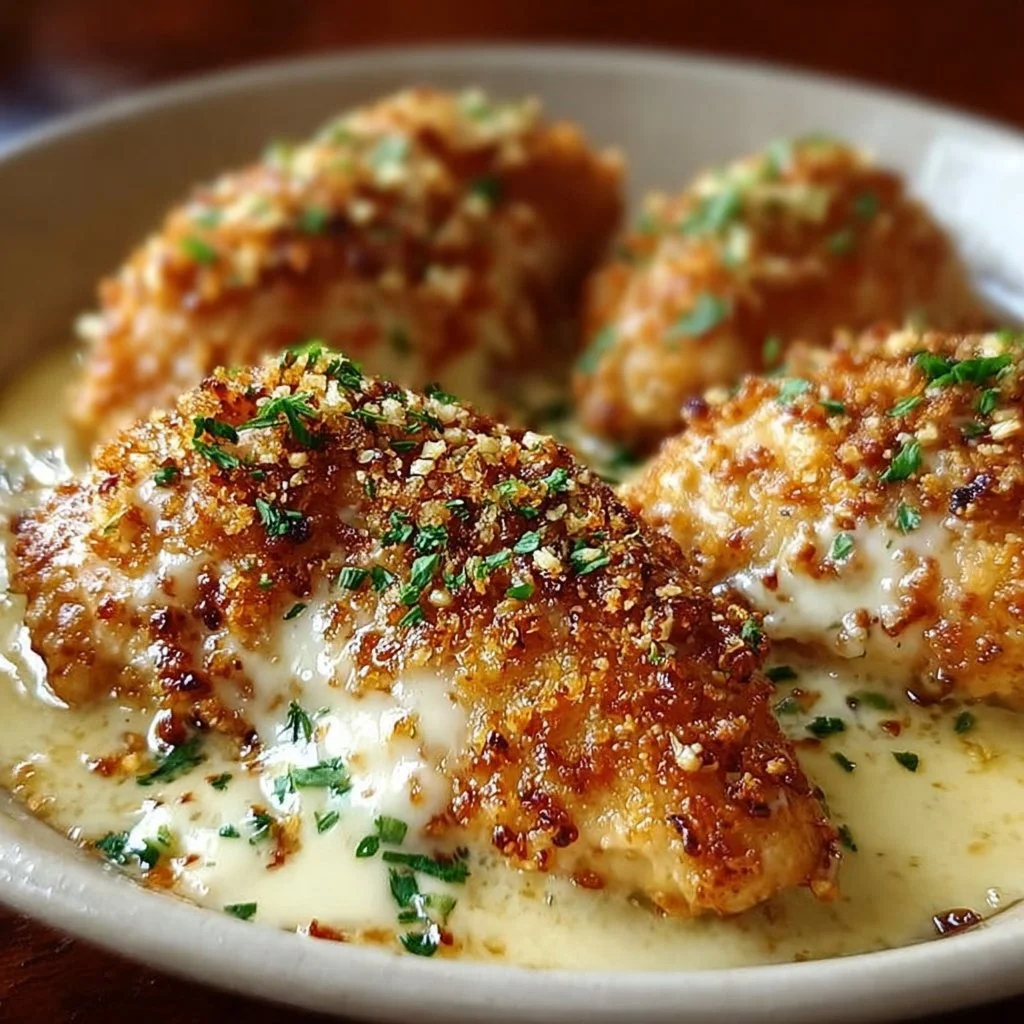 Longhorn Steakhouse Parmesan Chicken dish served with herbs and cheese
