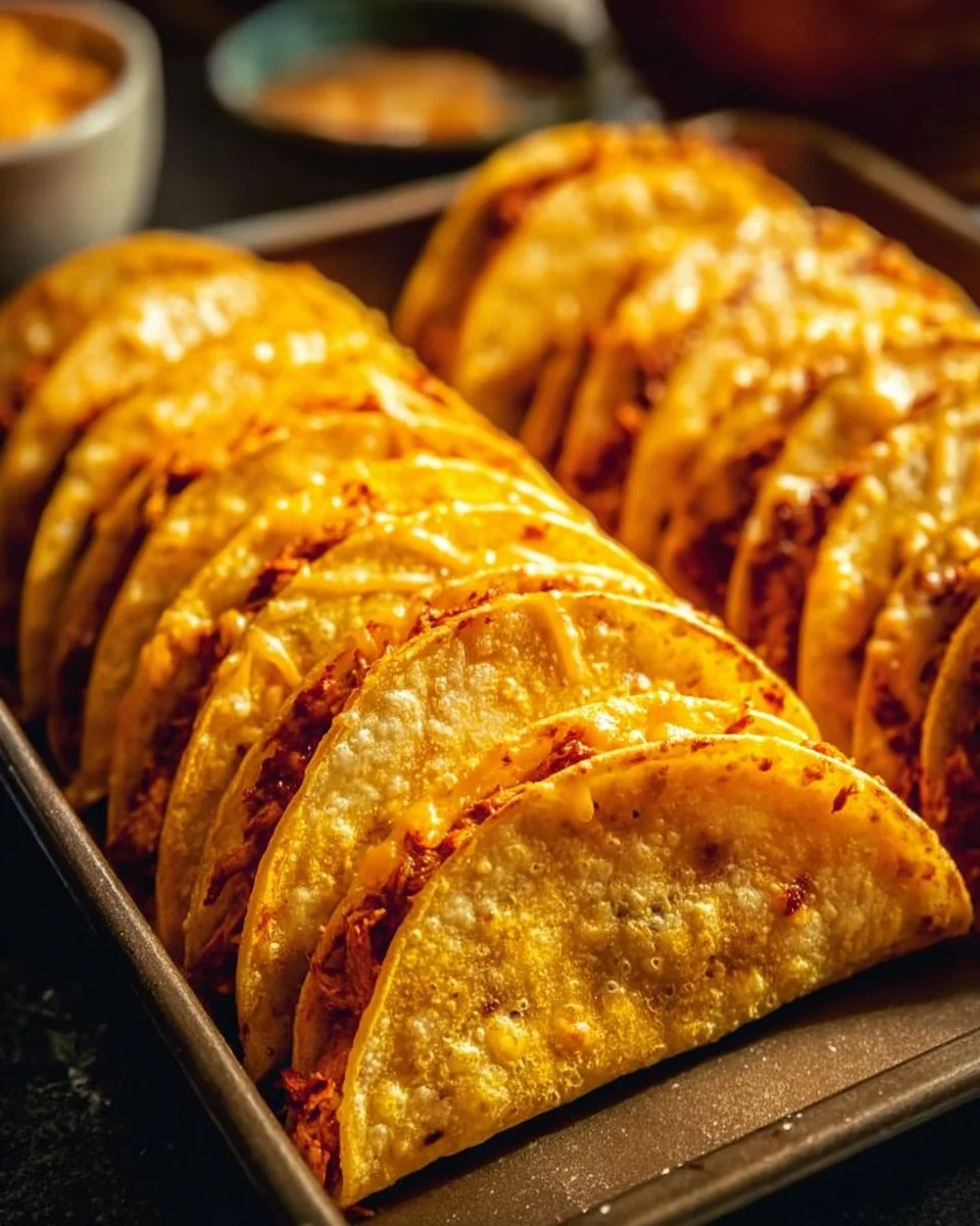 Delicious baked chicken tacos topped with fresh ingredients