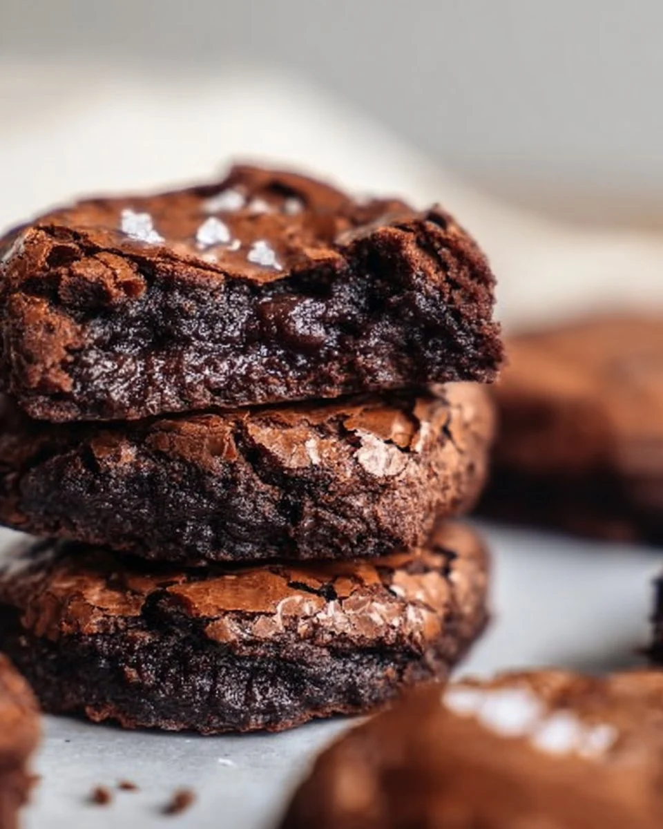 Fudgy chewy brookies with chocolate chips and a rich texture
