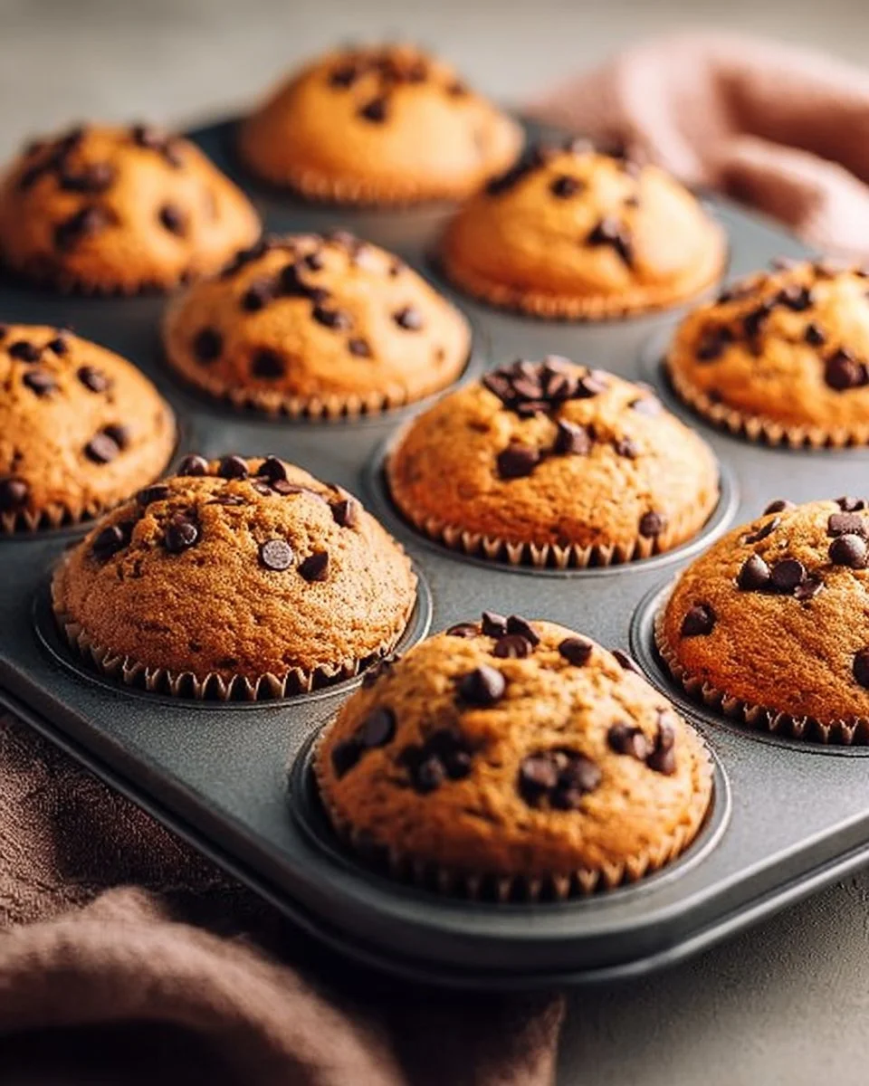 Delicious and nutritious protein muffins on a wooden table.