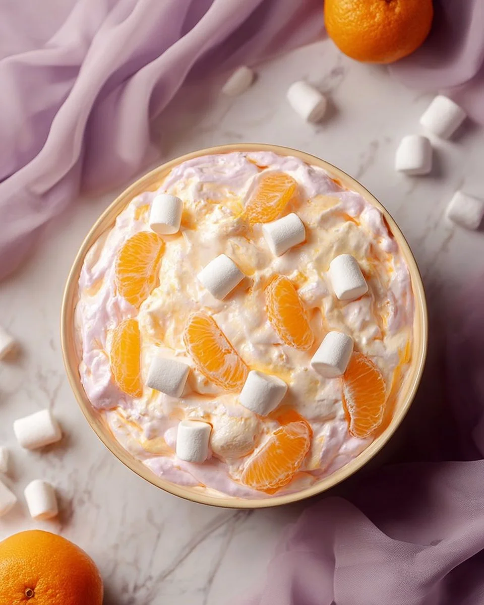 Classic Easter Orange Jello Salad with vibrant colors and fruity flavor