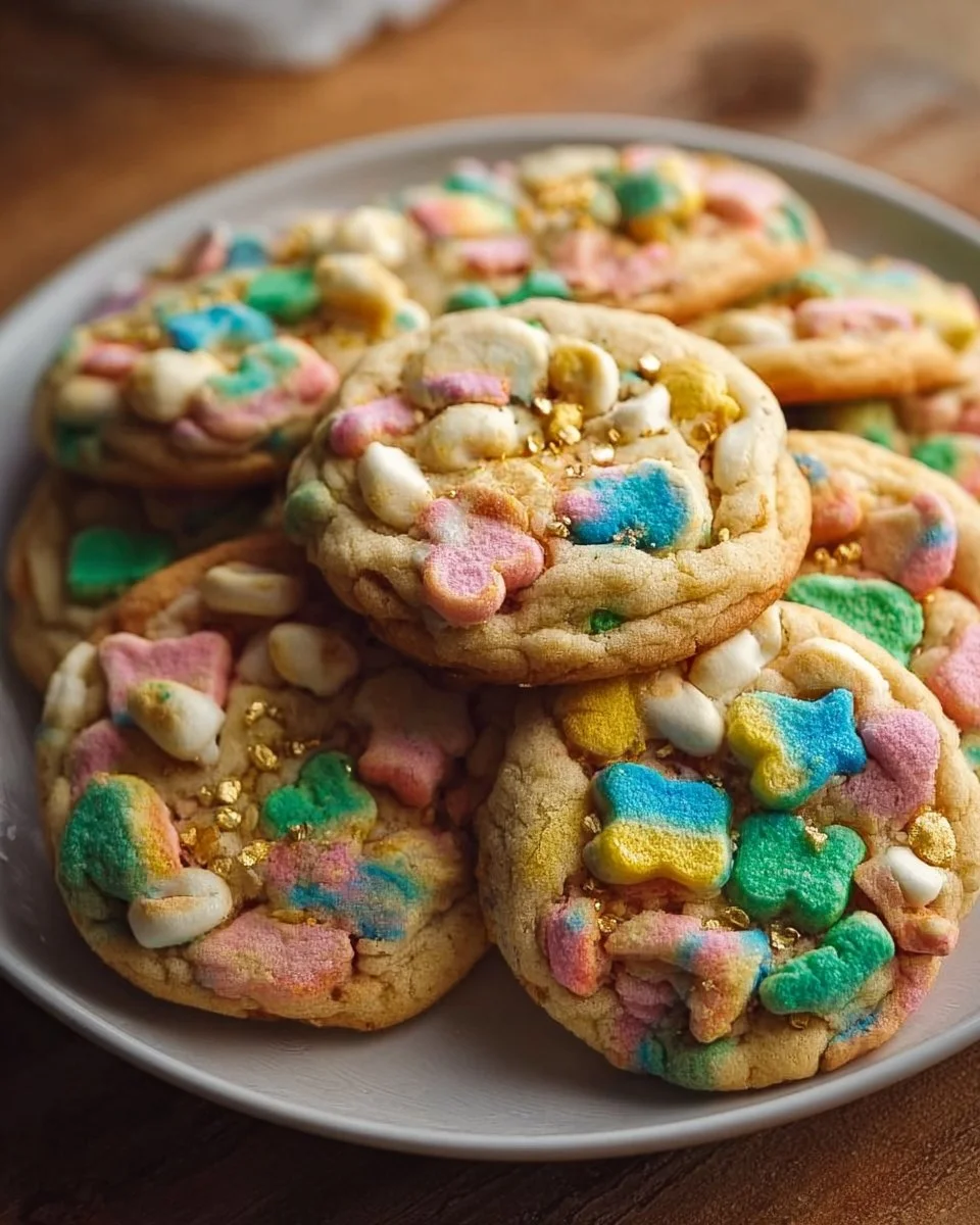Deliciously baked Lucky Charms Cookies ready in 25 minutes.