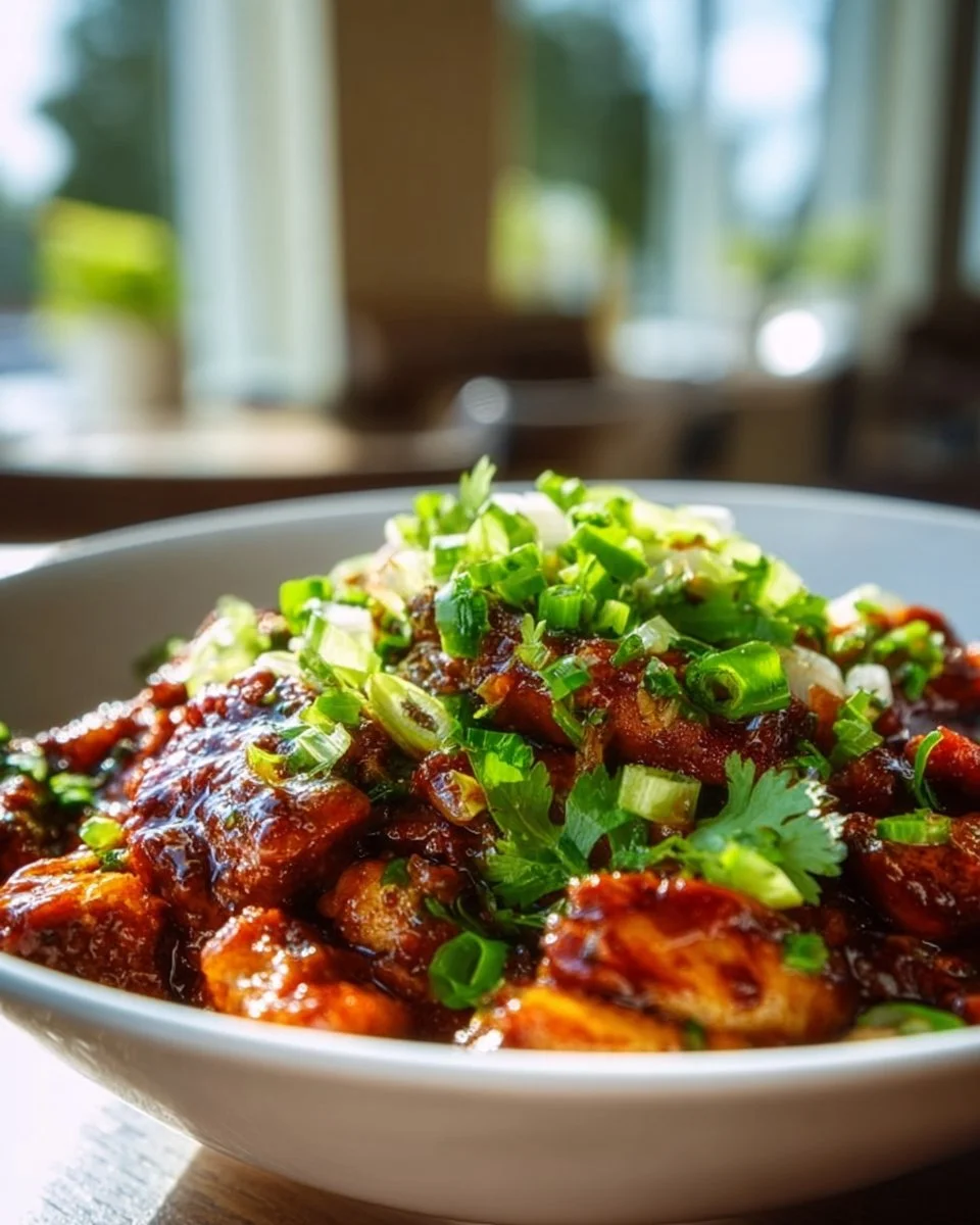 BBQ Chicken, Beef, and Bacon Bowl with colorful toppings
