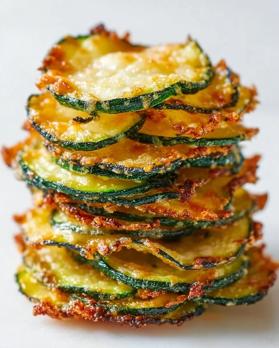 Homemade zucchini chips seasoned and ready to eat