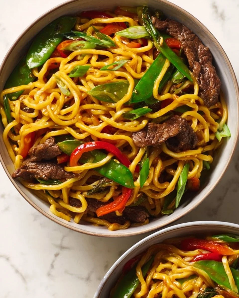 Delicious Beef Chow Mein with tender beef, vegetables, and stir-fried noodles